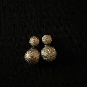Gold ball stud earrings